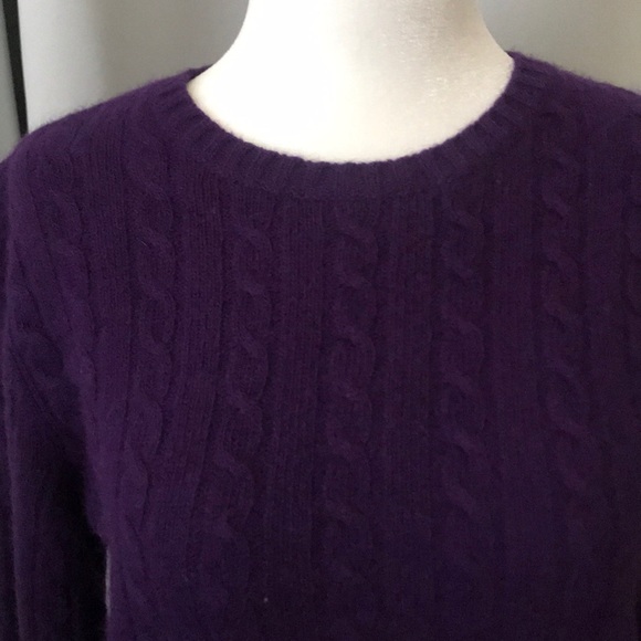 Purple Ralph Lauren Cashmere sweater - Picture 4 of 5
